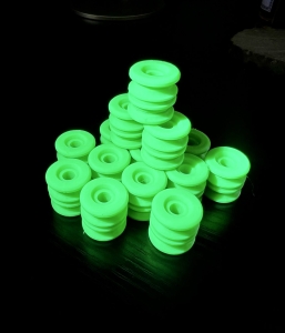 Neon Green Glow in The Dark Rolz Bead